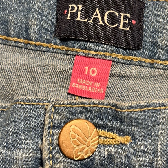 Children's Place Girls Butterfly Embroidered Jeans - Picture 6 of 6